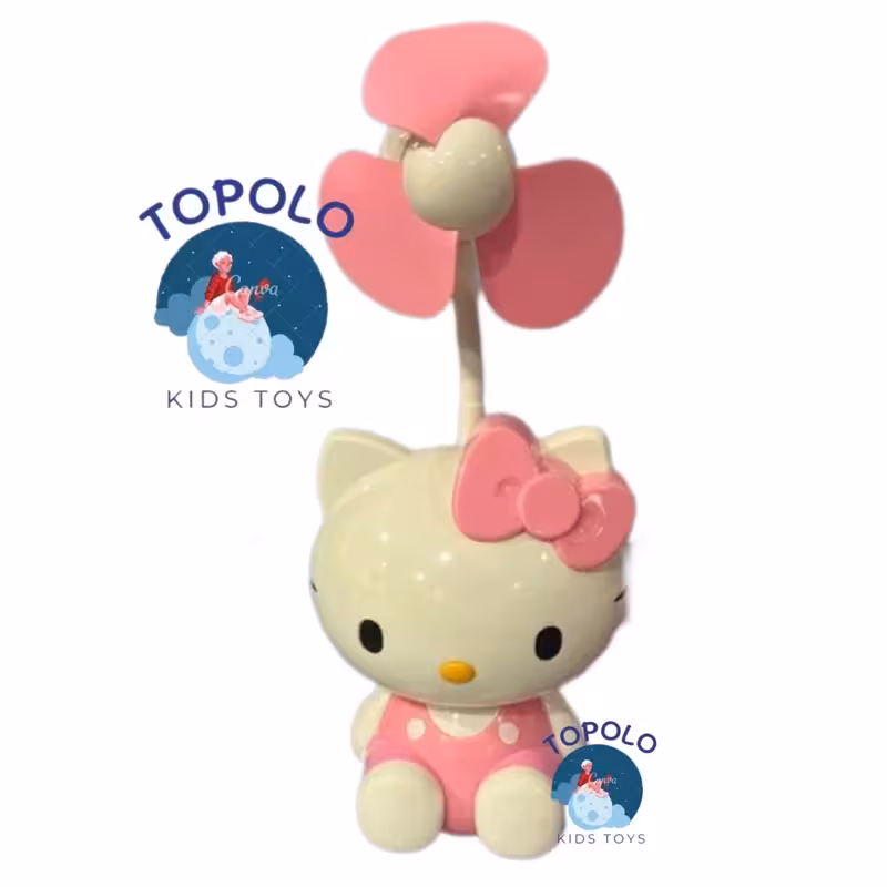 پنکه شارژی کودک طرح کیتی (پس کرایه)