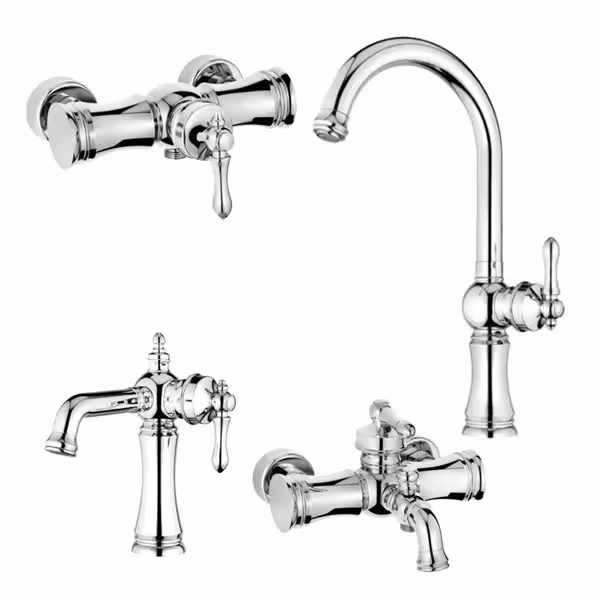 ست کامل شیرآلات کاویان مدل آرنیکا کروم