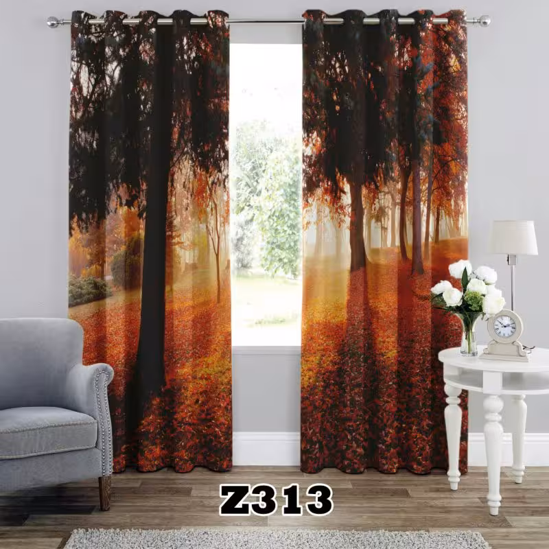 پرده سه بعدی طرح طبیعت