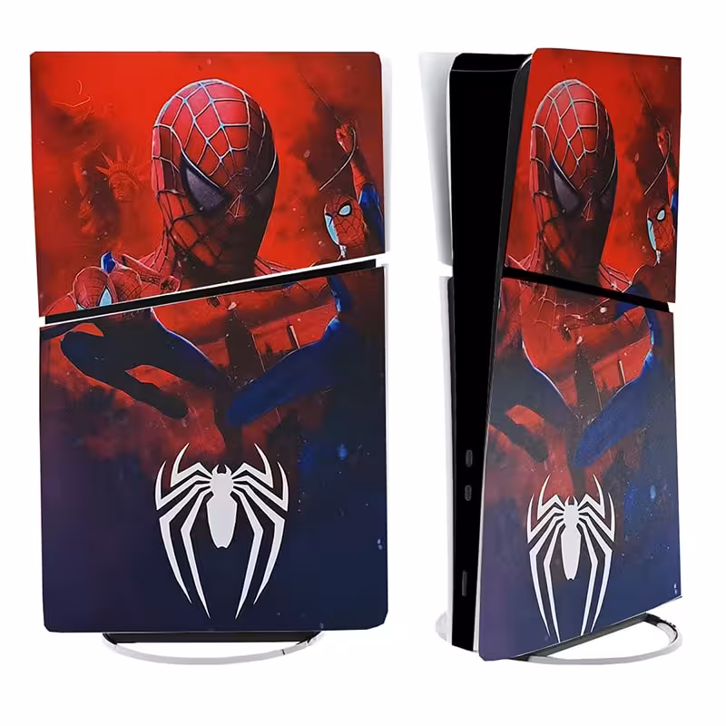برچسب کنسول PS5 SLIM (GO) طرح 3 مرد عنکبوتی spider man