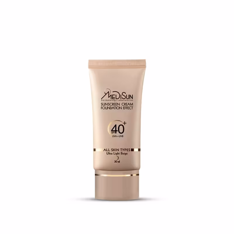 ضد آفتاب کرم پودری مدیسان SPF40 برای انواع پوست 30 میل