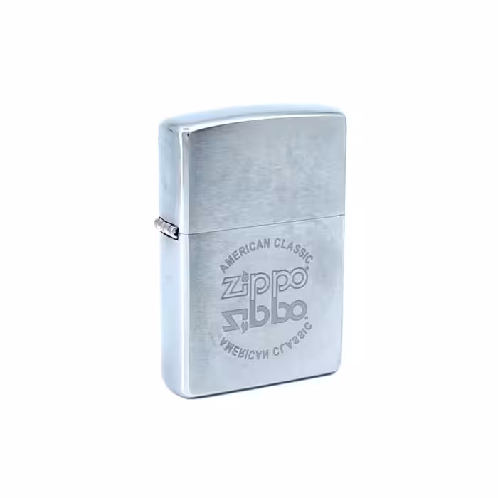 فندک زیپو Zippo مدل American Classic Reflection | فندک بنزینی رنگ نقره‌ای کلکسیونی | قابلیت پر کردن مجدد | ساخت آمریکا | با گارانتی مادام العمر | مناسب برای مجموعه‌داران و کلکسیونرها