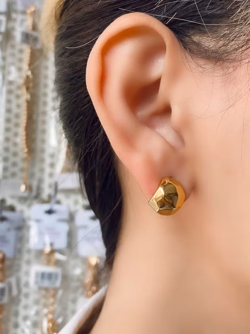 گوشواره میخی استیل مدل فشن کد 05