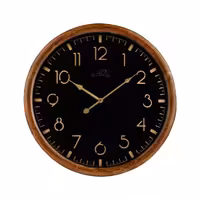 ساعت دیواری چوبی استکهلم مشکی (50سانت) (ZA2212)
