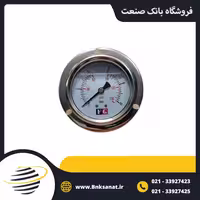 گیج فشار FG چین روغنی افقی صفحه 6 سانتی متر