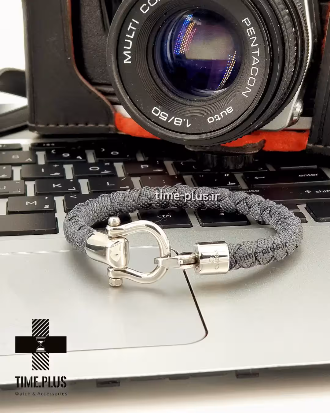 دستبند امگا برزنتی طوسی