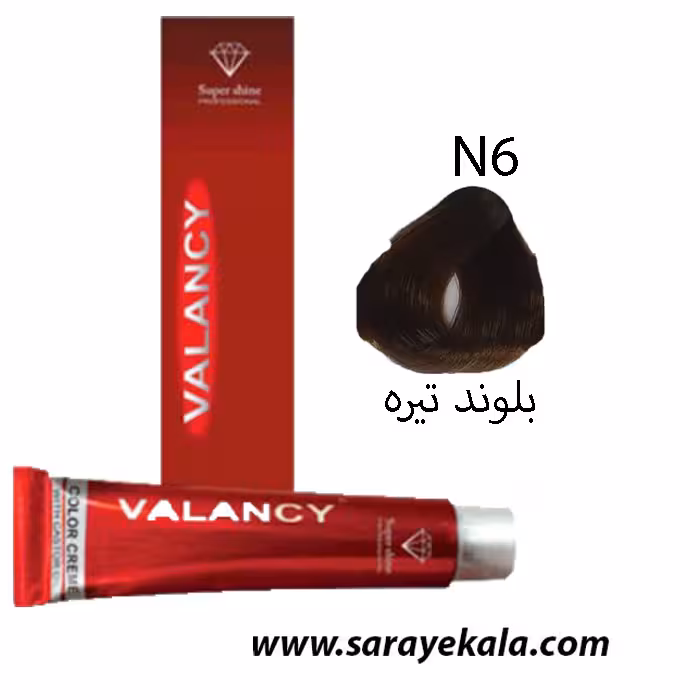 رنگ موی والانسی بلوند تیره N6 به شماره 7.0 VALANCY در حجم 100 میل به قیمت عمده
