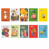 دفتر مشق 40 برگ تیما مدل حاشیه دار کد R مجموعه 10 عددی | چاوه