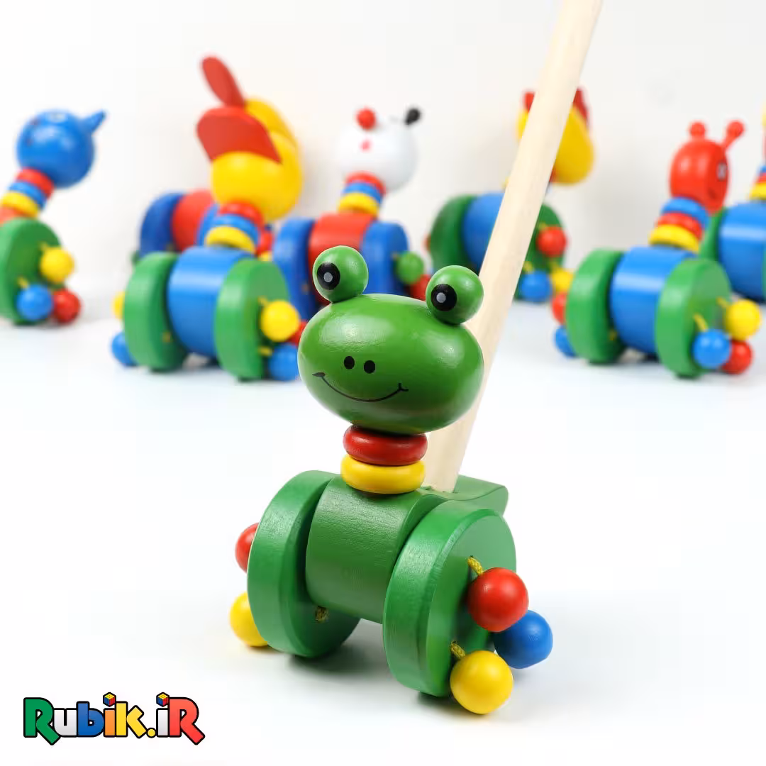 اسباب بازی حیوانات راهبر چوبی