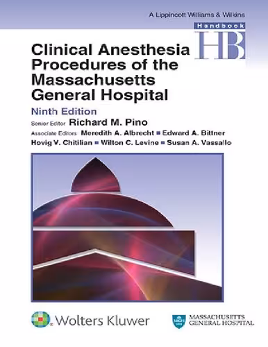 خرید و دانلود نسخه کامل کتاب Handbook of Clinical Anesthesia Procedures of the Massachusetts General Hospital