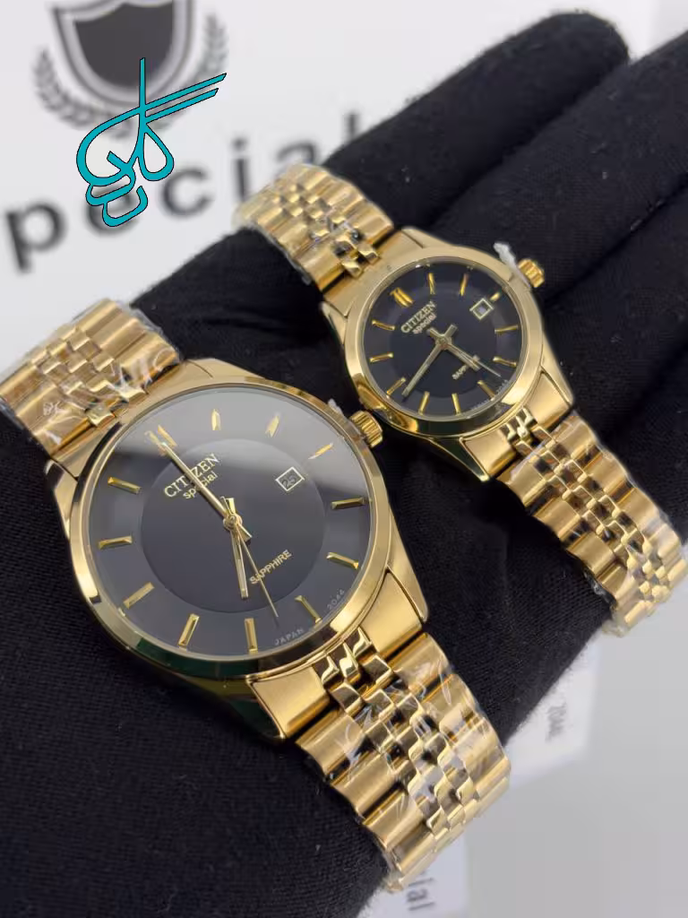 خرید ست ساعت زنانه و مردانه کلاسیک سیتیزن اسپشیال کیفیت عالی رنگ ثابت موتور ژاپن کد 2117439 - ردگل