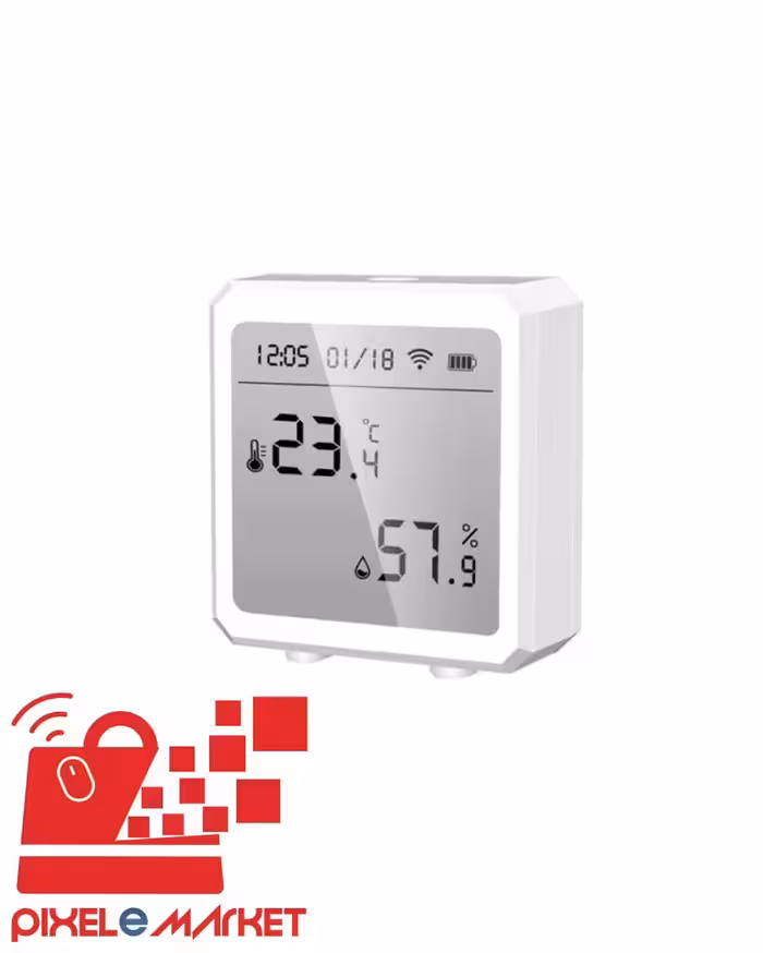 سنسور دما و رطوبت هوشمند با مانیتور TUYA