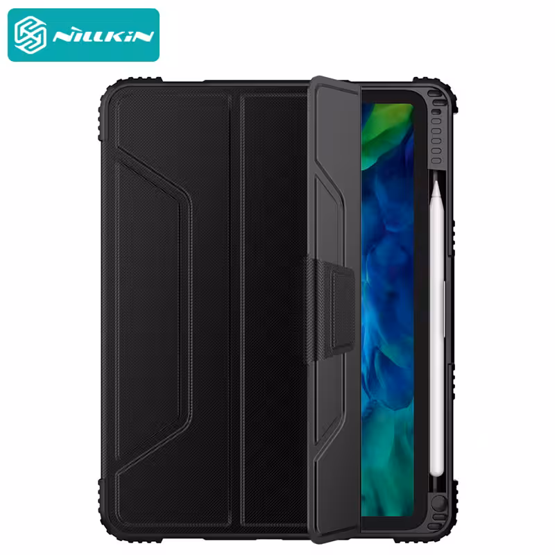 کیف چرمی هوشمند نیلکین آیپد Apple iPad Pro 11 2020 Nillkin Bumper Leather