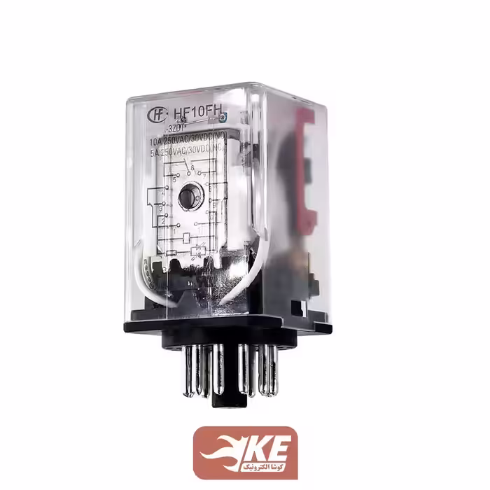 رله 12VAC سه کنتاکت 10 آمپر هونگفا HF10FH/012A-3ZDT