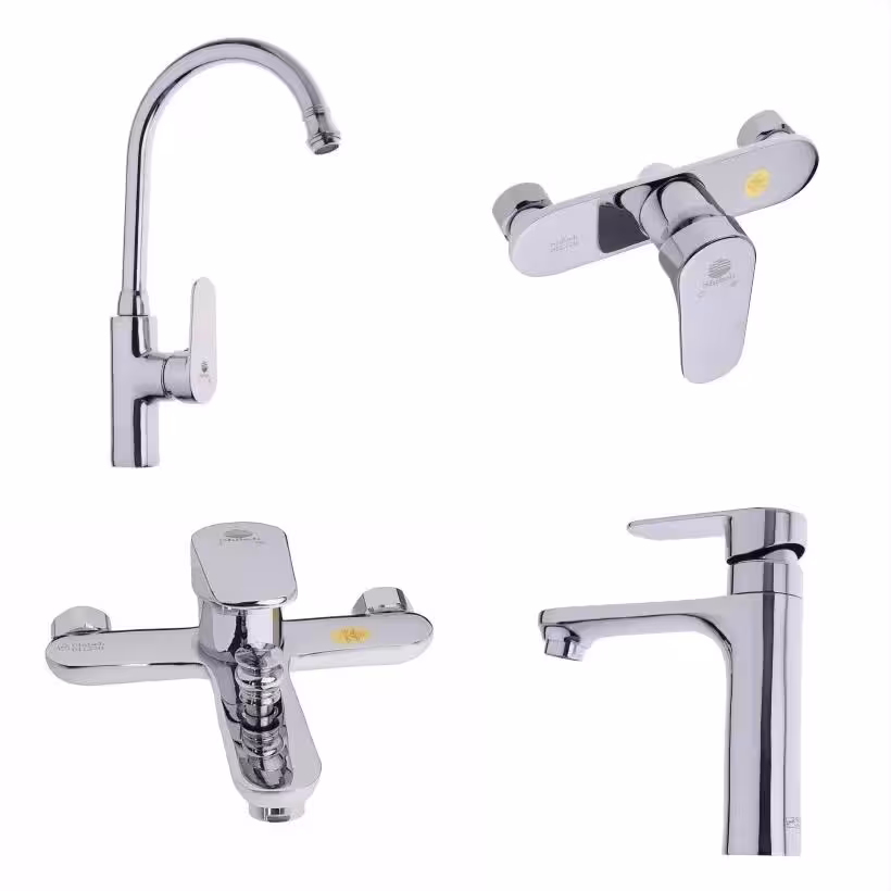 ست شیرآلات شیبه مدل لاله