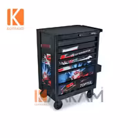 جعبه ابزار 7 کشويی ذغالی TCAQ0707 تاپ تول