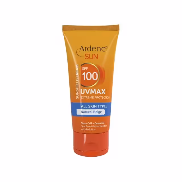 کرم ضد آفتاب آردن UV MAX SPF 100 حجم 50 میلی لیتر - بژ طبیعی