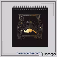 دفتر کاغذ مشکی کوچک کد 7 برند لانگو