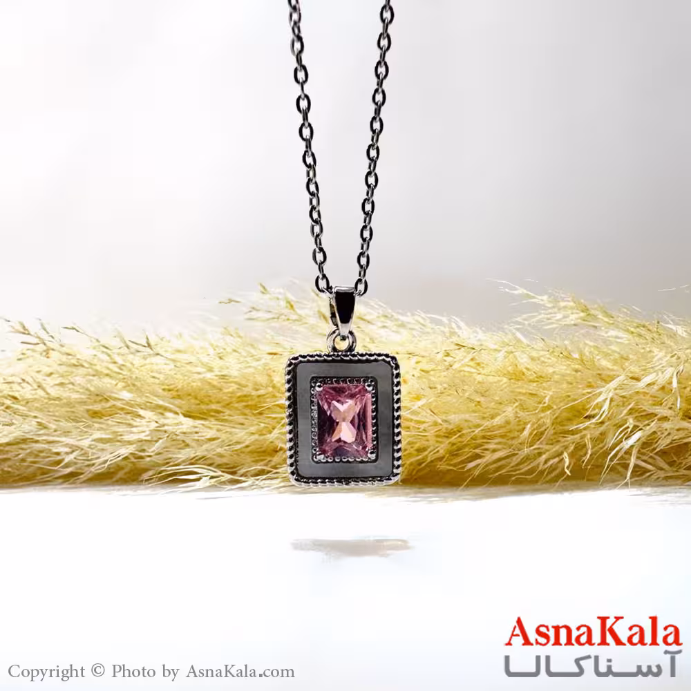 گردنبند نقره ای دخترانه استیل کد GNB162161W