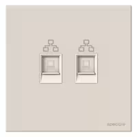 Avent – سوکت شبکه   تلفن – RJ11   RJ45 – سفید – cat.6 – UTP