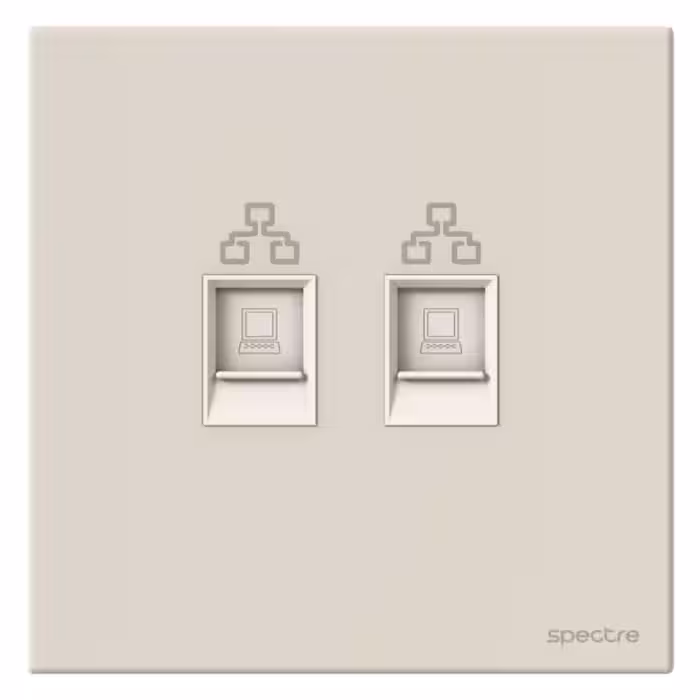 Avent – سوکت شبکه   تلفن – RJ11   RJ45 – سفید – cat.6 – UTP