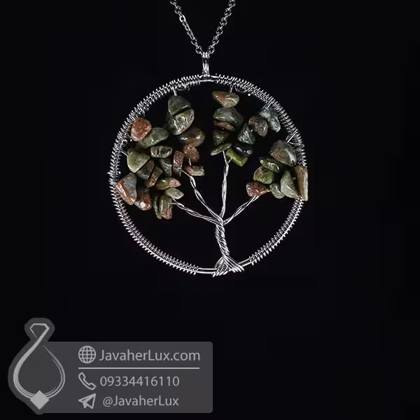 گردنبند اوناکیت درخت زندگی _ کد : 400550