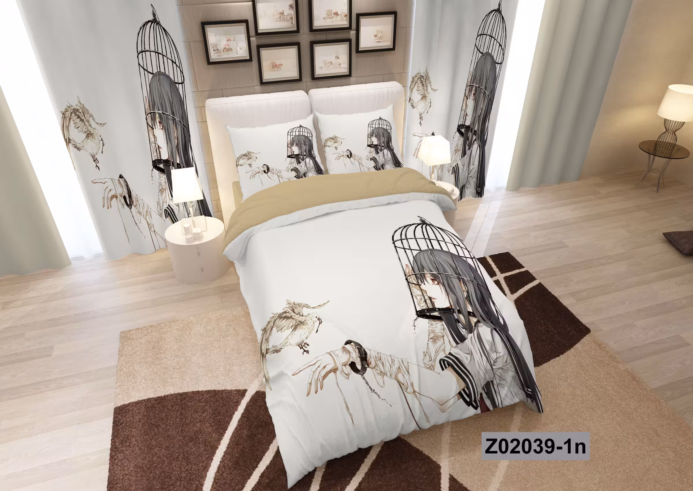 لحاف روتختی تنسل سه بعدی (3D) کالای خواب متین کد 2039