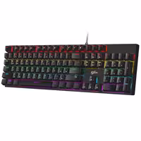 کیبورد باسیم گیمینگ مکانیکال اکسون مدل ZYG800