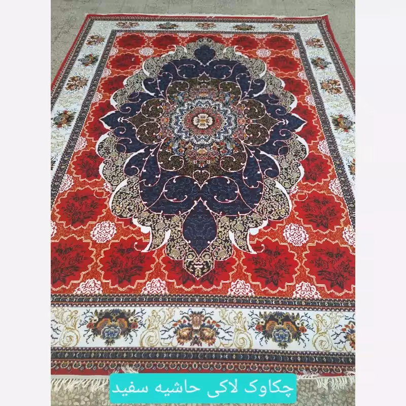 فرش ارزان قیمت ماشینی کاشان440شانه بی سی افBCFطرح چکاوک لاکی12متری(باارسال رایگان)