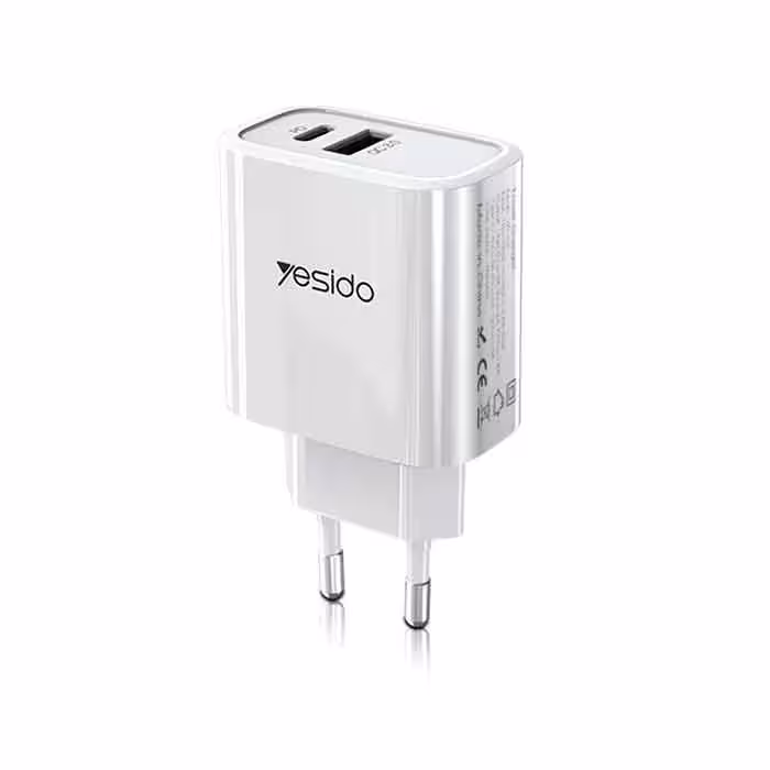 شارژر دو پورت فست شارژ یسیدو Yesido مدل YC24 توان 18W
