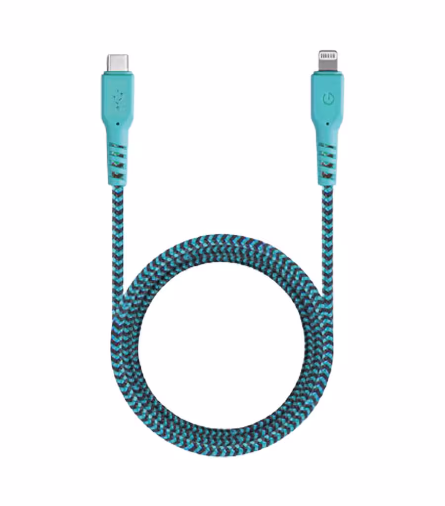 کابل تبدیل USB-C به لایتنینگ انرجیا مدل Fibratough به طول 1.5 متر