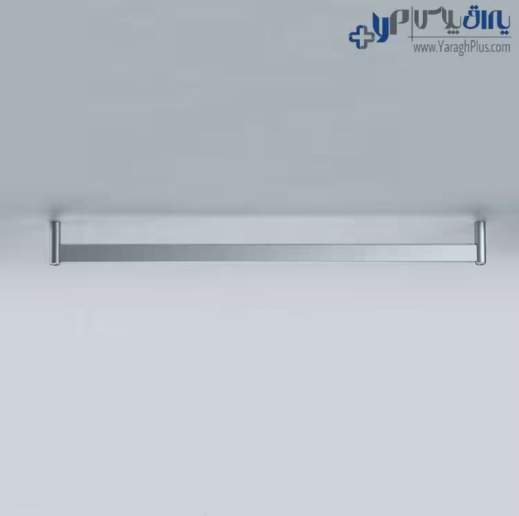 لوله رگال نگهدارنده البسه داخل کمد لباس همراه ضربه‌گیر ملونی