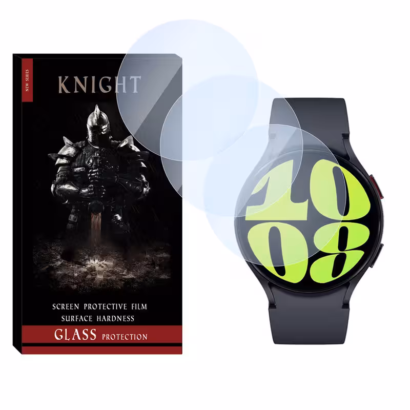 محافظ صفحه نمایش شیشه‌ای نایت مدل SH-KT مناسب برای ساعت هوشمند سامسونگ Galaxy watch 6 40mm بسته سه عددی