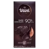 شکلات تخته ای 90 درصد تلخ واول حجم 80 گرم