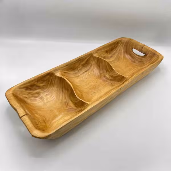 اردوخوری مستطیل چوبی سه خانه بزرگ 331108