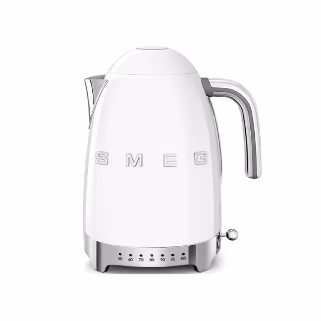 کتری برقی درجه دار اسمگ رنگ سفید مدل KLF04