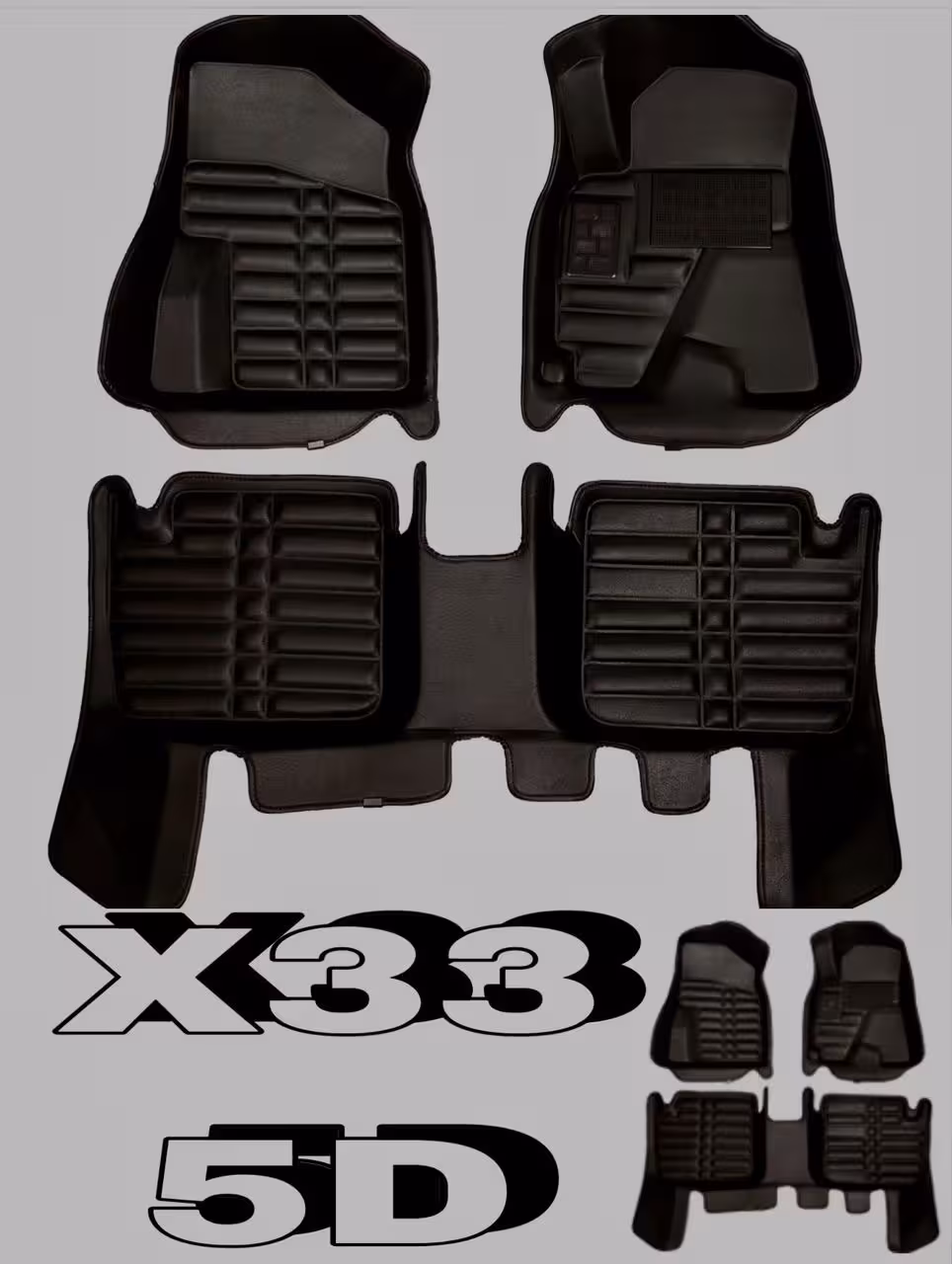 کفپوشX33پنج بعدی چرمی نرم قابل انعطاف وشستشوکوالیتی بالاوعالی مناسب X33
