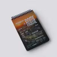 دفترچه خط‌دار 100 برگ ROME سیتی پیل (PILL)