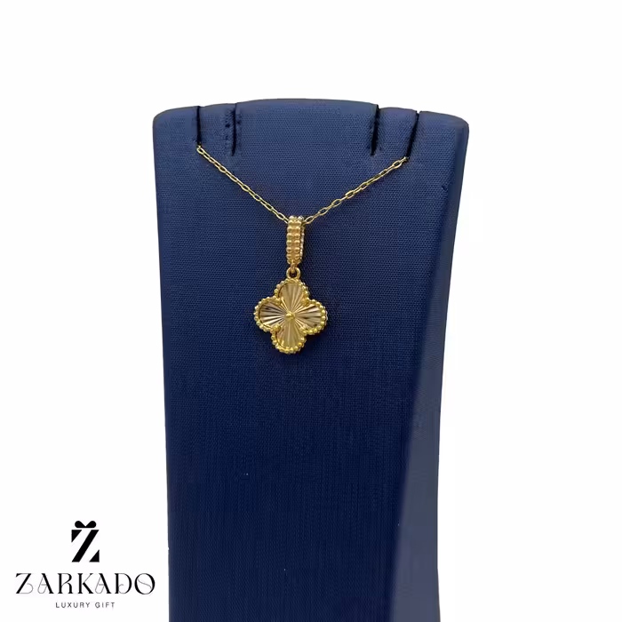 پلاک طلا ونکلیف تراشدار سایز 2 کد P22412