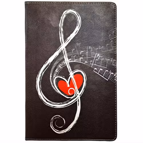 کیف طرحدار (با قاب اصلی) نت موسیقی | تبلت سامسونگ Tab A (T290-T295)
