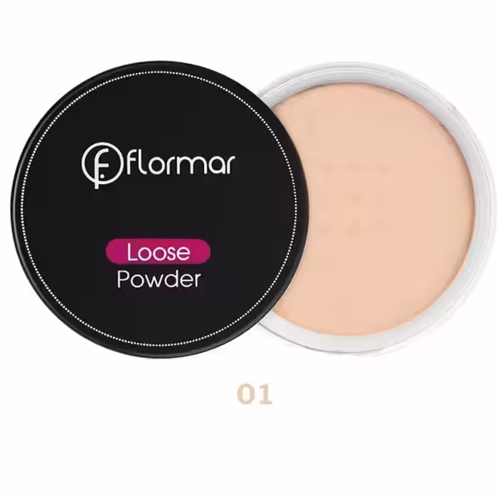 پودر فیکس فلورمار تثبیت کننده آرایش FLORMAR LOOSE POWDER   کد:01