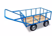 گاری چوبی حفاظ دار با چرخ فرغونی سفارشی