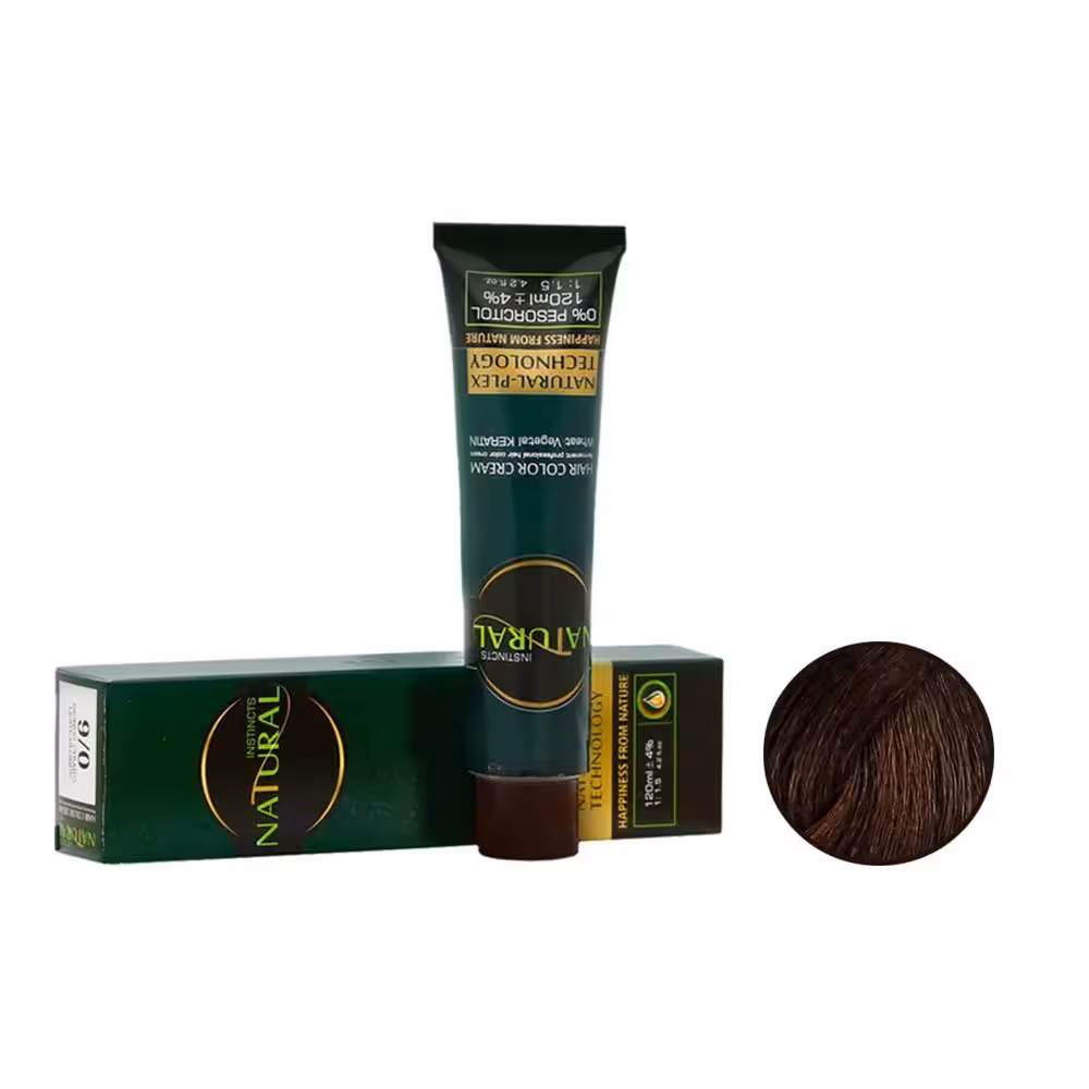 رنگ مو نچرال شماره 5.73 حجم 120 میل قهوه ایی تنباکویی تیره