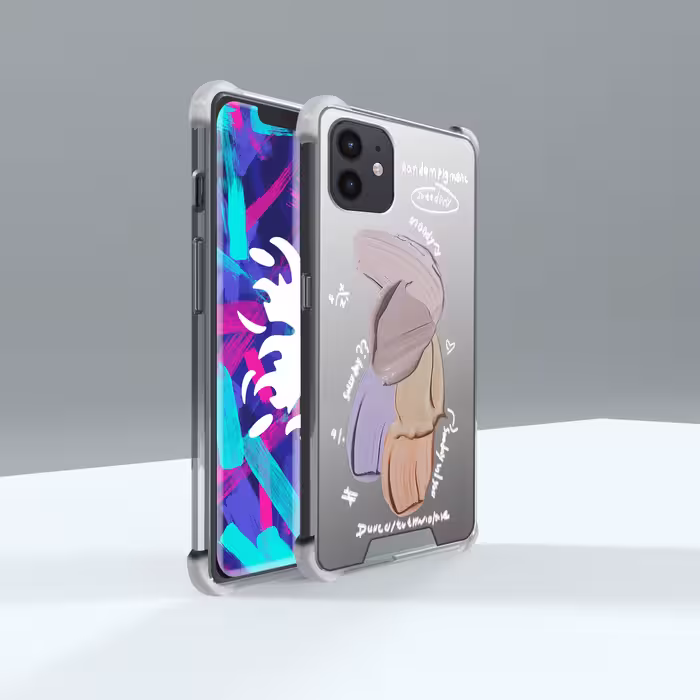 کاور لاین کینگ مدل آینه ایی نشکن طرح گواش مناسب برای گوشی موبایل اپل IPhone 11