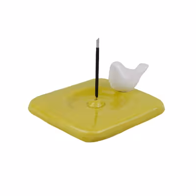 جاعودی سرامیکی طرح پرنده مدل مربع