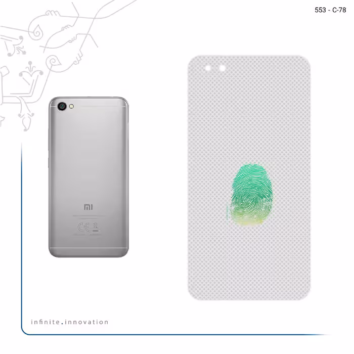برچسب پوششی ماهوت مدل Minimal Fingerprint مناسب برای گوشی موبایل شیائومی Redmi Note 5A