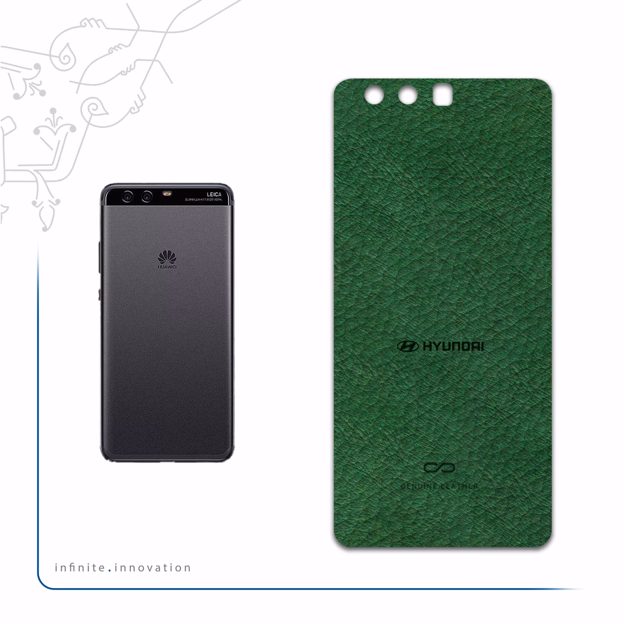 برچسب پوششی ماهوت مدل GL-HYNDI مناسب برای گوشی موبایل هوآوی P10 Plus