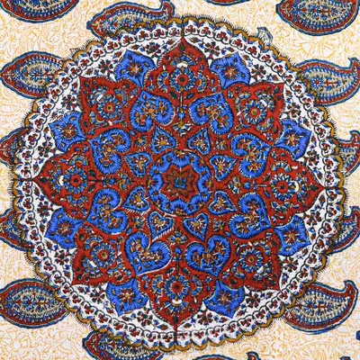 رومیزی قلمکار زابلیان مدل رنگی کد RpY200135