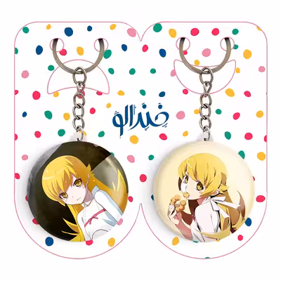 جاکلیدی خندالو مدل شینوبو اوشینو انیمه مونوگاتاری کد 1621416215 مجموعه 2 عددی