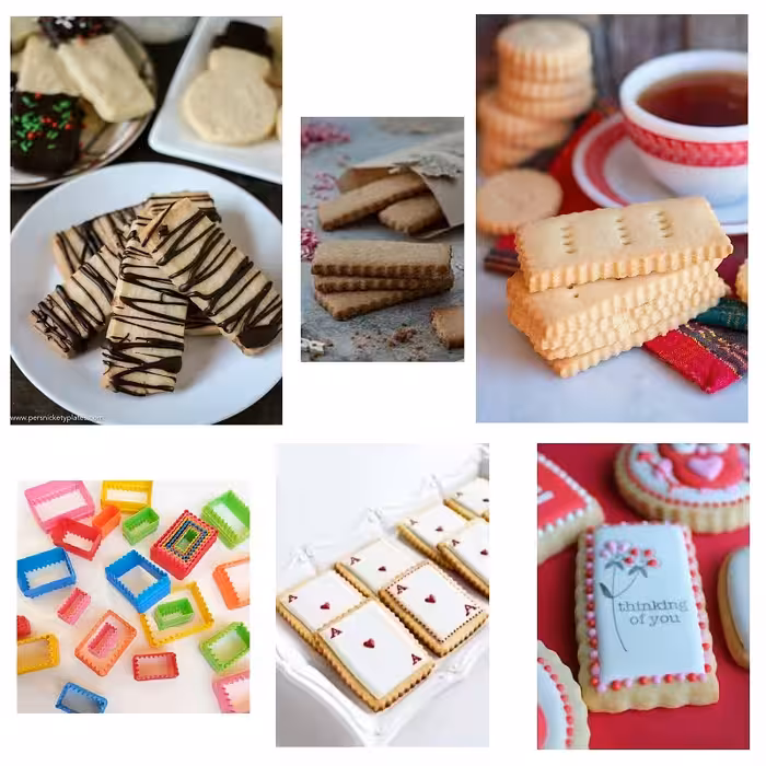 قالب شیرینی به گز مدل مستطیل مجموعه 5 عددی